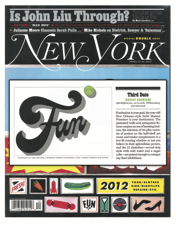 NewYork magazin 2012 press clipping