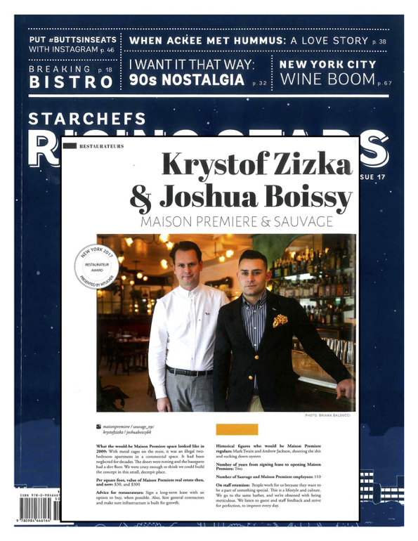 Star Chefs magazine clipping